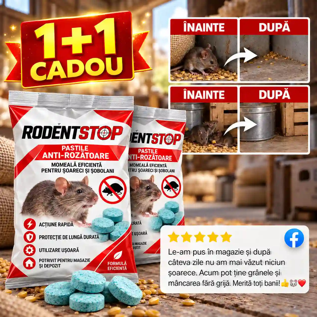 Pernuțe Anti-Rozătoare RodentStop™ 1+1 GRATIS