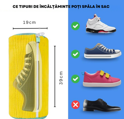 1+1 CADOU Saci Premium pentru Spălarea Încălțămintei Protecție Anti-Zgârieturi, Reutilizabil