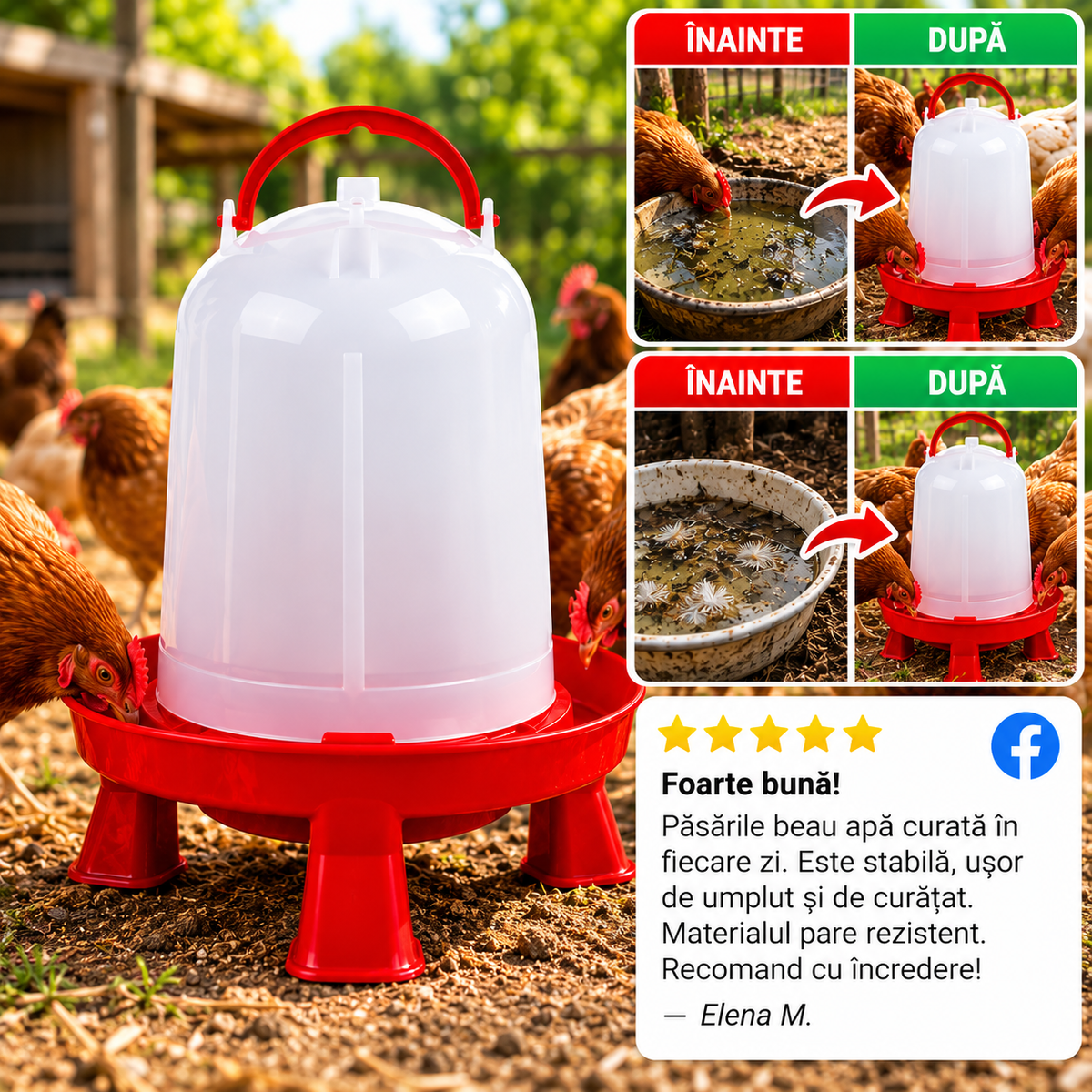 Adăpătoare Automată Pentru Găini ChickenFresh™