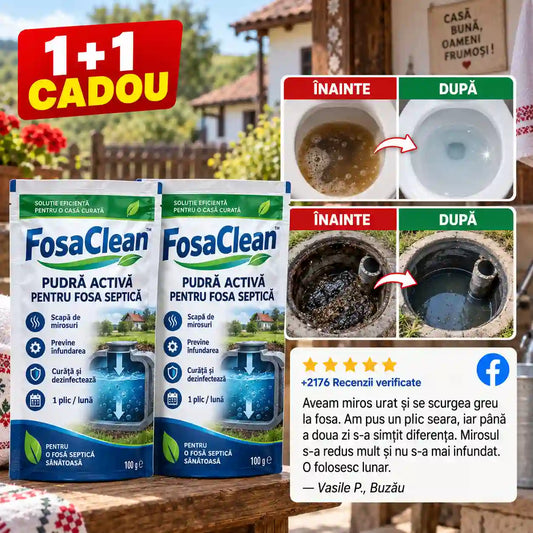 SET Complet Fosă Septică - FosaClean™ 1+1 Gratis
