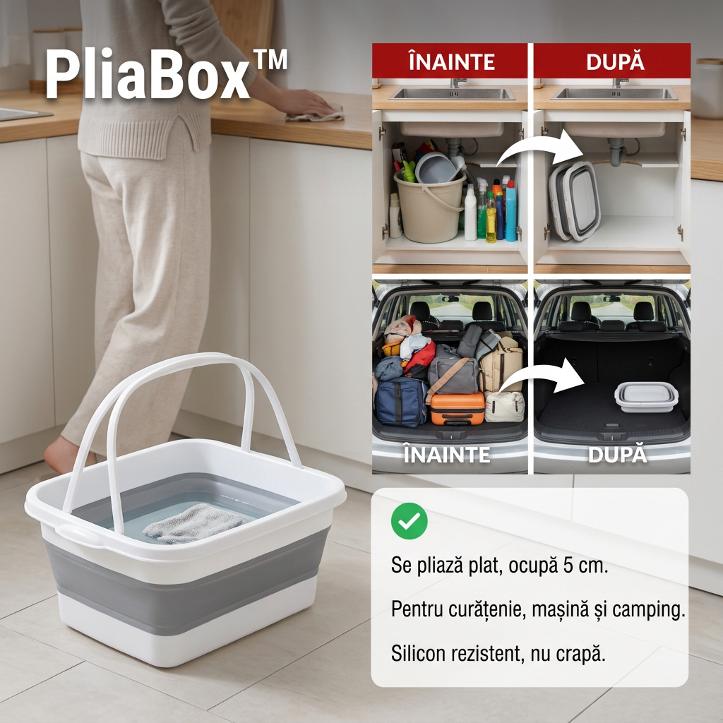 Găleată Pliabilă Multifuncțională PliaBox™