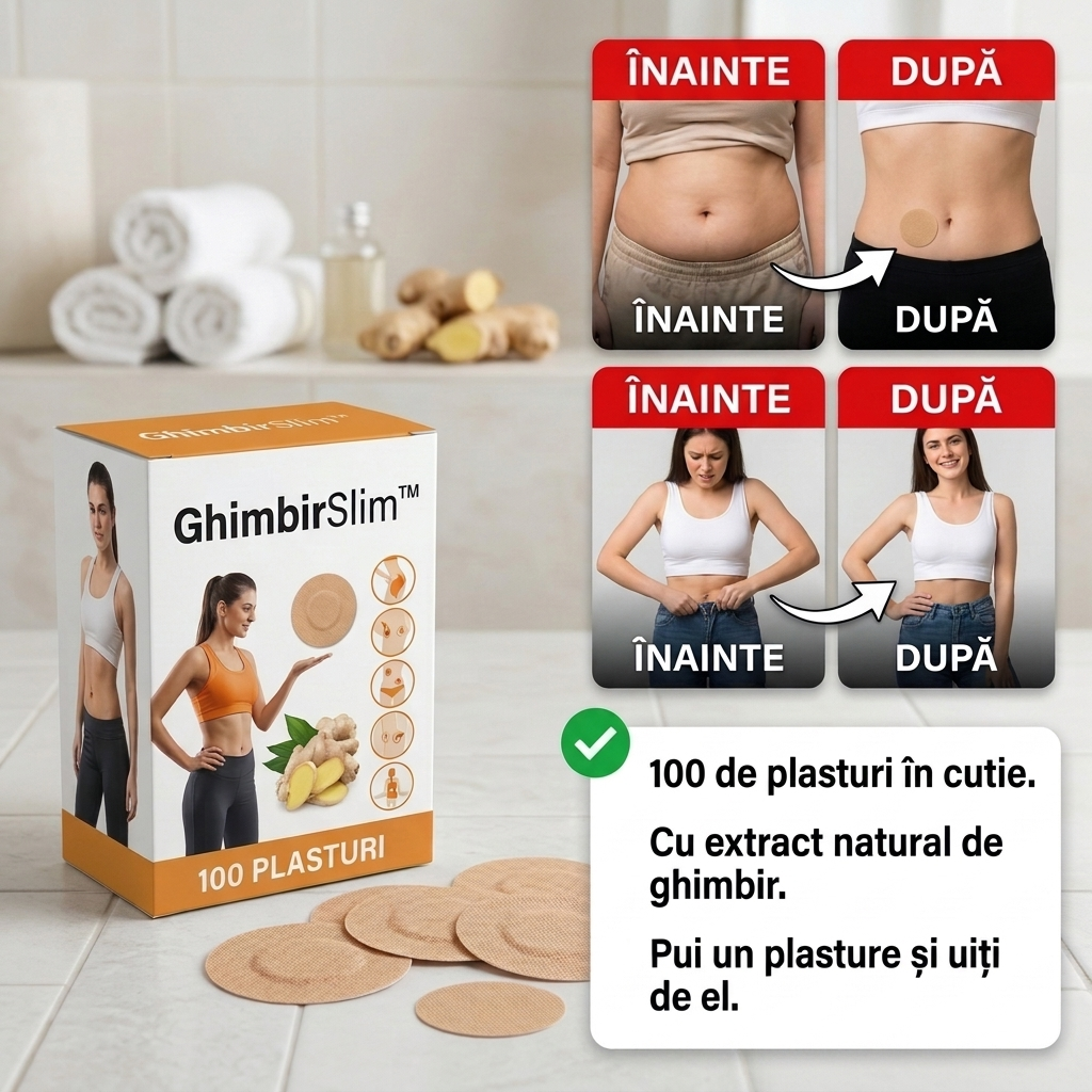 Plasturi cu Ghimbir pentru Slăbit GhimbirSlim™ (100 buc)