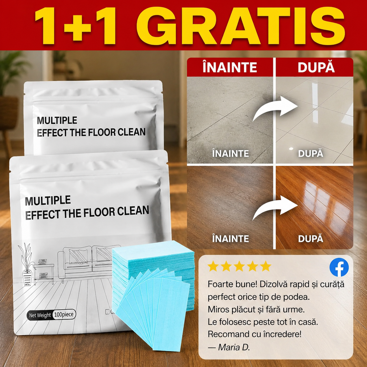 Tablete Pentru Curățat Podele  1+1 GRATIS  - PodeaLUX™